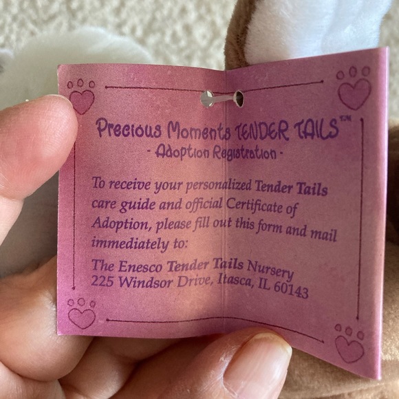 NWT Precious Moments Tender Tails Squirrel by Enesco, Plush,Stuffed Animal 1999 - Picture 6 of 8